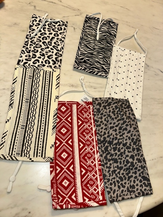 Old Navy Accessories - NWOT set of 6 Old Navy Assorted Patterned Face Masks - Mixed Prints